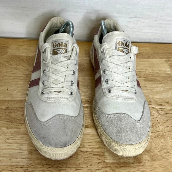 Gola Badminton Low Top Sneakers Dusty Rose Shoe Size 11 - Picture 9 of 11